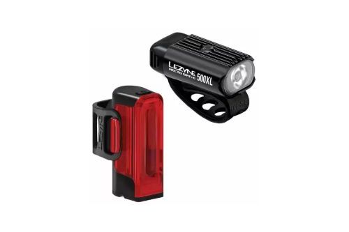 Zestaw lampek rowerowych LEZYNE HECTO DRIVE 500XL / STRIP DRIVE 300+